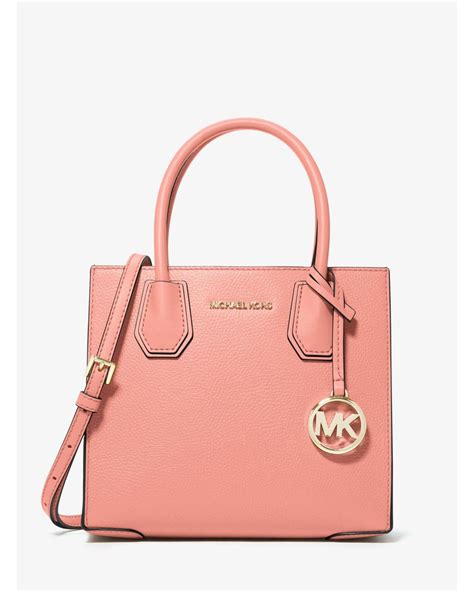 michael kors pink pebbled leather|Michael Kors mercer best badger.